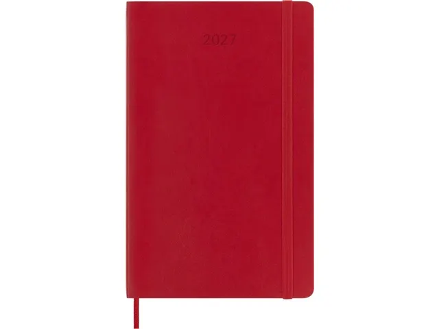 Agenda 2027 Moleskine 12M Weekly 7dag/1pagina large sc scarlet red