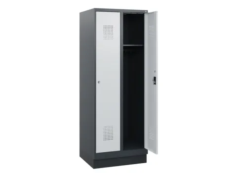 schoollocker,HxBxD 1630x600x500mm,2vak,vak B 300mm,cil.-slot,sokkel