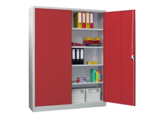 grootvolumekast met openslaande deuren,RAL7035,front RAL3000 - 2
