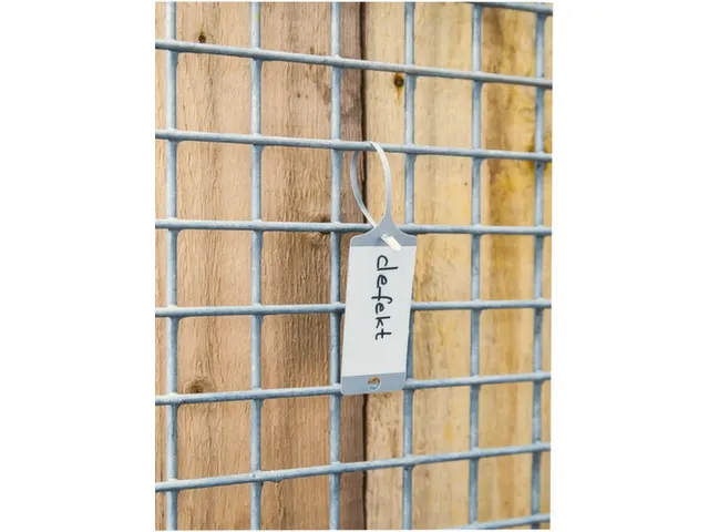 Goederenlabel PP groen blanco gelijnd