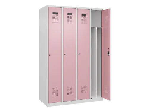 locker voor scheiding van kleding,HxBxD 1850x1200x500mm,4vak