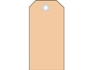 Herma 6012 Hanglabel 35x60mm Bruin karton met plastic oogje 1000 stuks - 2