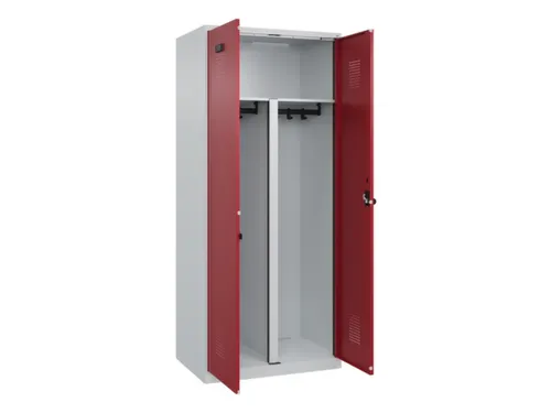 PBM-locker,HxBxD 1850x800x500mm,2vak,vak B 400mm,draaigrendel
