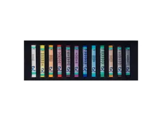 Pastelkrijt Talens Van Gogh zacht assorti doos à 12stuks - 2