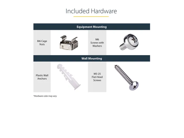 Wandmonteerbaar Netwerk Rack 14U 19 inch Patch Kast Zwart