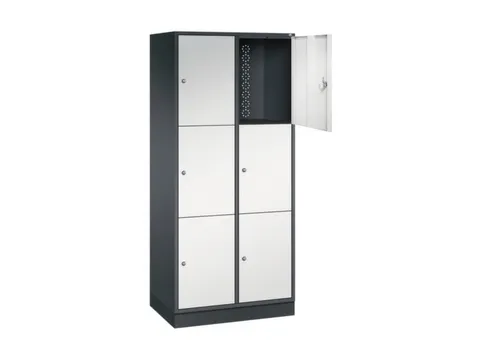 grootvolume-lockersysteem,RAL 7021/RAL 7035,HxBxD 1950x820x500mm