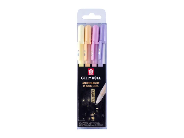 Gelschrijver Sakura Gelly Roll 1.0mm Moonlight 10 Sunrise 4 stuks