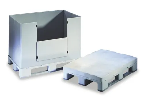 Vouwbare Palletbox Pp/pe Hxlxb 940X1200X800Mm 675L 3Sledepoten