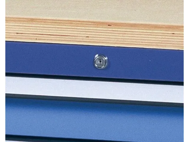 werkbank,HxBxD 840x1500x700mm,multiplexblad,RAL7035,front RAL7035