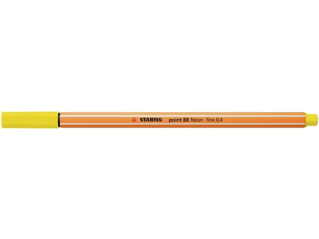 Fineliner STABILO point 88/024 neon geel 0.4mm