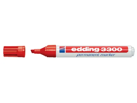 Viltstift Edding 3300 Schuin Rood 1-5mm