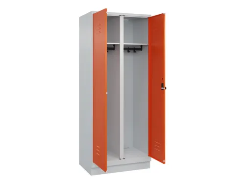 locker voor scheiding van kleding,HxBxD 1950x800x500mm,2vak