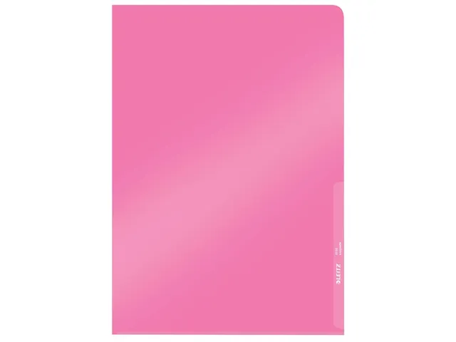 Insteekmap L-map Leitz 4100 Premium A4 0.15mm Helder Pvc Rood