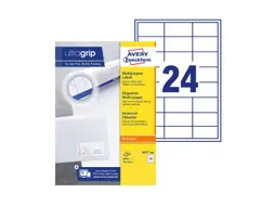 Etiket Avery Zweckform 3475-200 70x36mm wit 4800stuks