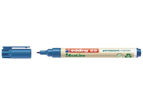 Viltstift edding 25 EcoLine rond 1mm blauw