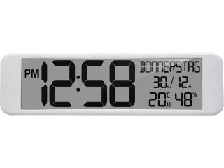 Digitale wandklok Technoline WS 8120 440x120x30mm wit XXL - 2