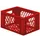 Euronorm-stapelbak 19l 210x400x300mm Wanden/bodem Opengewerkt Rood
