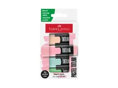 Markeerstift Faber-Castell TXTLNR mini 4st. pastel in karton etui