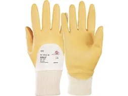 KCL Monsun 105 allround handschoenen, wit/geel, NBR, maat 10, 10 paar