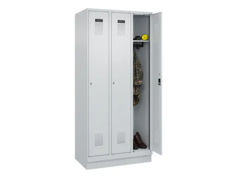locker,HxBxD 1950x900x500mm,3vak,vak B 300mm,cil.-slot,sokkel