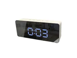 Wekker Technoline WT 475 140x53x35mm wit LED blauw/groen
