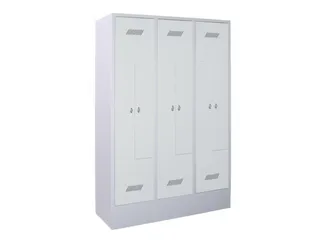 Z-garderobekast,HxBxD 1850x1200x500mm,RAL7035,front RAL7016 - 1