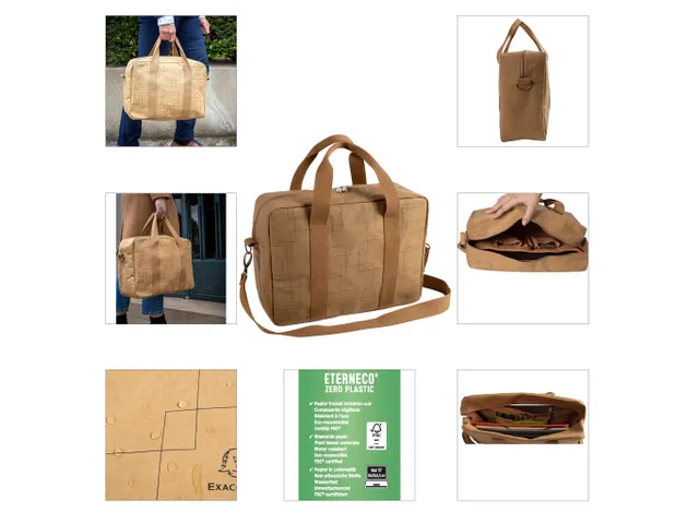 Tas+boekentas washab le paper Eterneco