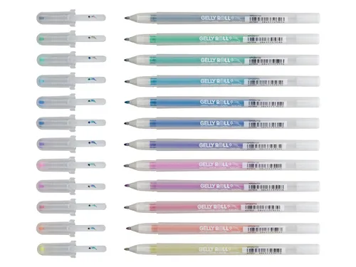 Gelschrijver Sakura Gelly Roll Stardust set à 12 kleuren