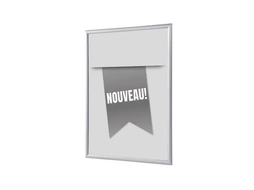 Kliklijst A1 complete set met print "NOUVEAU" Grijs