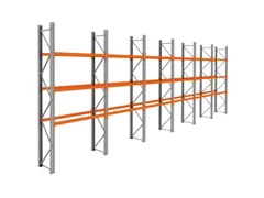 palletstelling,basis+5xaanbouw,HxBxD 3990x11650x750mm,vakl. 3000kg