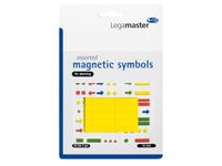 Magneet Legamaster Symbolen 10mm Geel Assorti