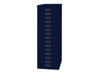 kantoor-ladekast HxBxD 857x278x380mm 15 laden romp oxfordblauw staal