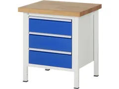 werkbank,HxBxD 840-1040x750x700mm,beukblad,draagverm. 1250kg,4voeten