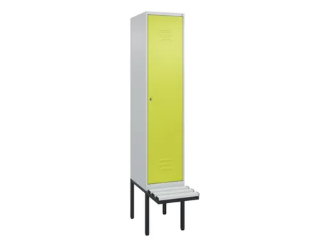 locker met bank,HxBxD 2120x400x815mm,1vak,vak B 400mm,cil.-slot