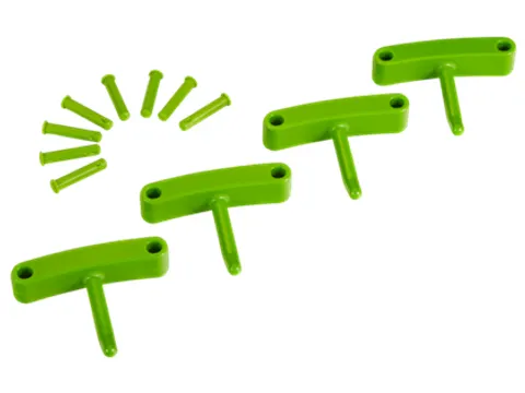 Hygiene 1016-77 Aanvulset haken limoen, full colour, 4 haken/8 pinnen