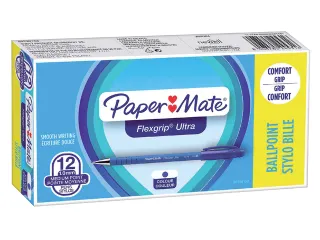 Balpen Paper Mate Flexgrip Ultra stick medium blauw - 4