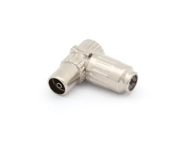 Haakse TV-Plug 9.5mm/2.3mm - Vrouwelijk - Metaal