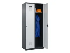 locker,HxBxD 1850x800x500mm,2vak,vak B 400mm,draaigrendel