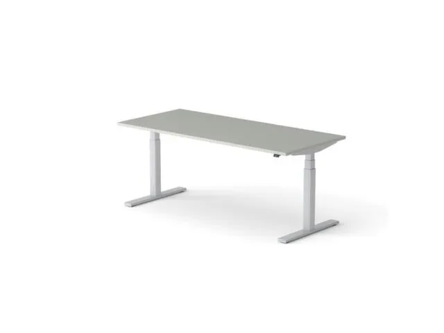 Elektrisch ihv bureau HxBxD 640-1300x1800x800mm blad grijs