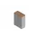vitrinekast HxBxD 1232x900x450mm 2xhouten vloer 3 OH aluminium noten