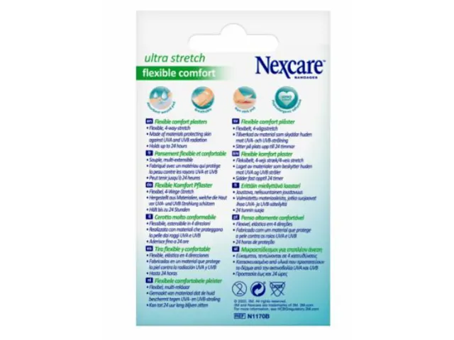 3M Flexibel Comfort Ultra Stretch Pleister 360° 6x10cm 10 Stuks