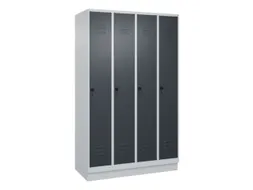 locker voor scheiding van kleding,HxBxD 1950x1200x500mm,4vak