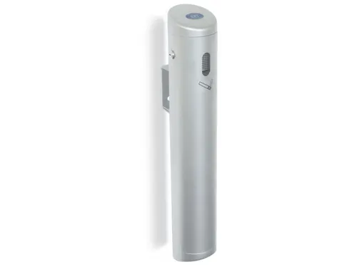 Wandasbak Aluminium H 590mm Zuilvorm Nieuwzilver
