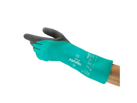 Ansell AlphaTec 58-735 nitril handschoenen, groen, maat 11, 6 paar