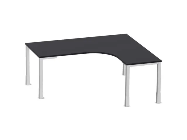 bureau à retour à hauteur réglable,HxlxP 720-840x1800x1600mm,CC-noi