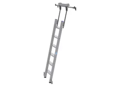 verrijdbare stellingladder,balk L 1,7m,v. H tot 1,9m,6,treden
