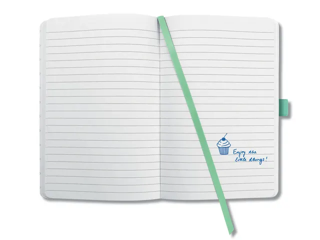 Carnet de notes Sigel Jolie Beauty A5 hardcover ligné 'whitened leave