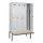 locker met bank,voor scheiding van kleding,HxBxD 2120x1200x815mm,4vak