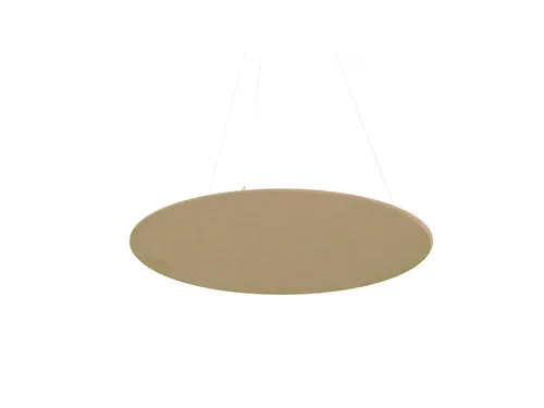 Akoestisch PET-vilt rond plafondpaneel Ø120cm Beige