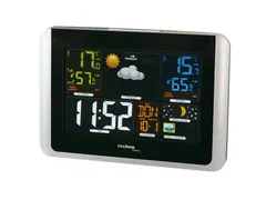 Weerstation Technoline WS 6442 175x123x25mm zwart/zilver met 1 buitens